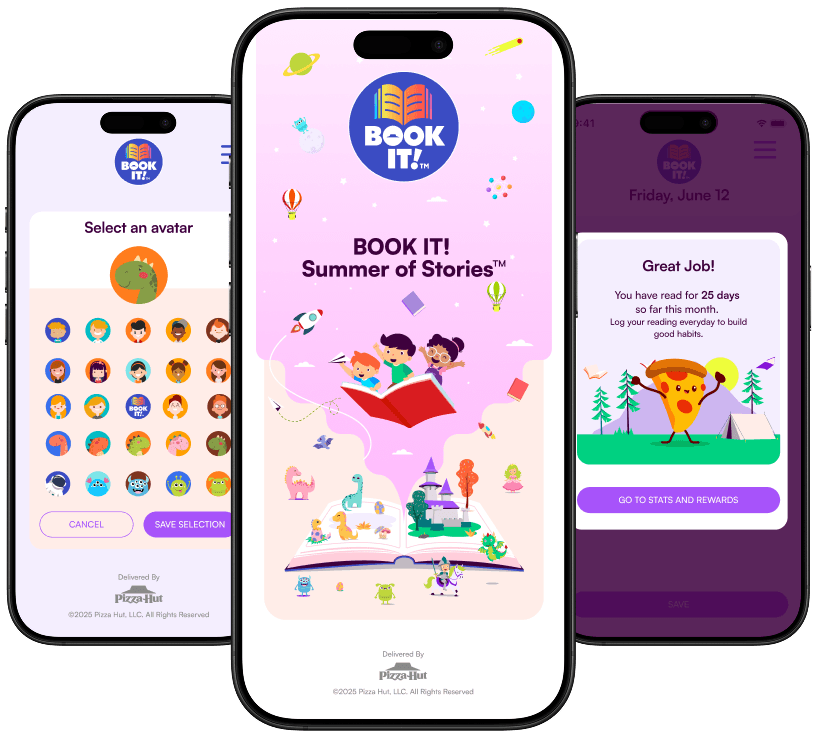 BOOK IT! Parent screen